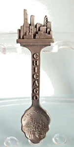 Vintage CHICAGO PEWTER SPOON - Picture 1 of 1