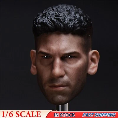 1/6 Jon Bernthal Solider Man Head Sculpt F 12" Hot Toys Male Body Figure Model - Image 1 of 4