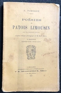 1895 J.Foucaud: Gedichte in Patois Limousine (Limoges, Ducourtieux, Brosche) - Bild 1 von 4