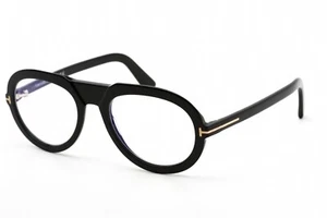 Tom Ford FT 5756 B 001 Shiny Black Eyeglasses Optical Frame New 53mm - Picture 1 of 6