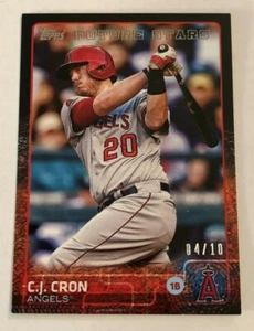 2015 Topps MINI Online Exclusive C.J. CJ CRON BLACK #04/10 Made Angels #151 - Picture 1 of 1