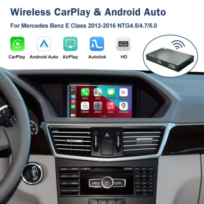 For Mercedes Benz E350 E250 W212 Coupe W207 Wireless CarPlay Android Auto Module - Image 1 of 4