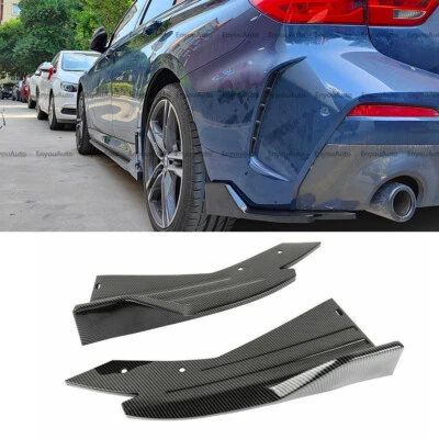 For BMW1 2 3 4 5 7Series Rear Bumper Lip Spoiler Splitter Diffuser Carbon Fiber - Изображение 1 из 4