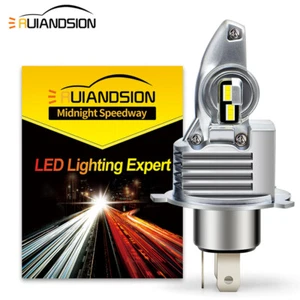 1PC Blanc 6000K H4 HS1 CSP LED Moto Avant Phare Ampoule Lampe AC/ DC 12V 2400LM - Bild 1 von 9