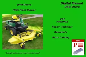 John Deere F935 Set Manuale Riparazione Operatore e Ricambi Motofalciatrice Anteriore USB - Foto 1 di 1