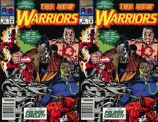 The New Warriors #21 Newsstand Covers (1990-1996) Marvel Comics - 2 Comics