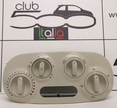 Fiat 500 Heater Control Panel in Ivory (with a/c) (2008-2015) - image 1 of 3