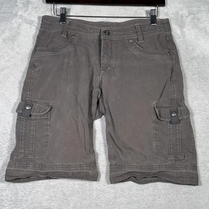Pantalones Cortos Kuhl Cargo Para Mujer 6 Gris Elastizados Utilidad Senderismo Aire Libre Sendero - Imagen 1 de 9