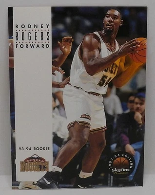1993-94 SkyBox Premium #217 Rodney Rogers Denver Nuggets ROOKIE Basketball Card - Image 1 of 2