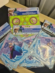 Brand New Sealed Disney Frozen Party Bundle Banners & Table Cover - Picture 1 of 9