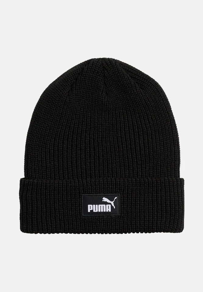 PUMA Cappelli Unisex Nero Berretto di lana Berretto Puma Ess High Crown Autunno - Immagine 1 di 4