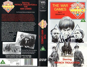 Doctor Who: The War Games (Part 2) VHS Cover Signed by JOHN LEVENE - Imagen 1 de 1