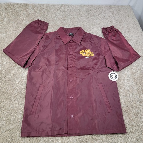 Giacca a vento Neff donna floreale Coach giacca marrone taglia media nuova con etichette