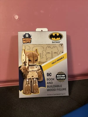 BATMAN - INCREDIBOTS - MODELO DE MADEIRA - NOVO EM FOLHA - INCREDIBUILDS 84598 - Imagem 1 de 2