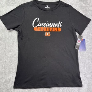 Camisa Cincinnati Bengals Fanatics Mujer Grande Negra Manga Corta NFL NUEVA CON ETIQUETAS - Imagen 1 de 8