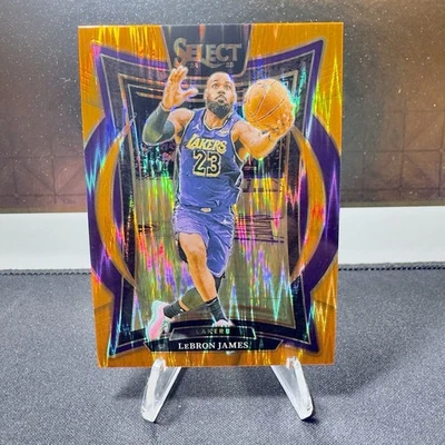 2024-25 Panini Select NBA Lebron James Orange Flash Prizm LA Lakers - Image 1 of 2