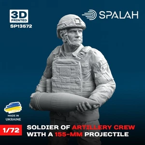 Cargador 1:72 con proyectil de 155 mm M777 escala obús figura modelo SP13572 - Imagen 1 de 3