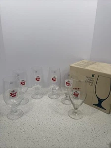 Juego de 6 vasos de cerveza RASTAL EXCLUSIV GOBLETS ROLINCK 0,5 L nuevo stock antiguo - Imagen 1 de 8