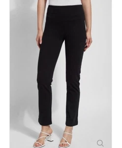 NEW Lysse Straight Leg Denim Pants - 6176 Knit Denim 1X Black - Picture 1 of 10