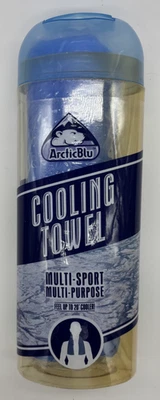 Paquete de 2 toallas azules de enfriamiento instantáneo ArticBlu selladas multiusos nuevas de stock Foto 1 de 4