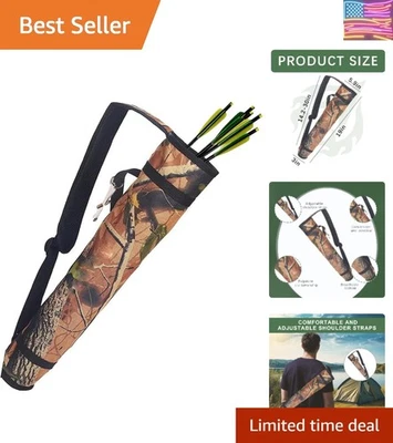 Flexible Arrow Holder Quiver: Fits 30 Arrows with Adjustable Length & Safety - Image 1 of 4