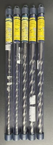 Irwin 12" Hammer Drill Bits Lot of 5 - 326007 1/4" - 326012 3/8" - 326016 1/2" - Picture 1 of 2