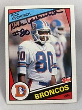 Rick Upchurch -Minnesota- Denver Broncos Autographed Card