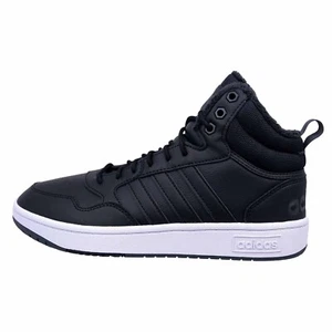 Adidas Hoops 3.0 Mid Wtr Sneakers For Men Basketball Black GZ6679 - Picture 1 of 5
