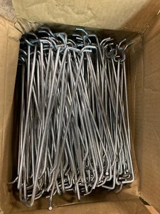 Case Of 100 MHK-4PS10 4-Gauge Metal Peg Scan Hooks 10” All Wire Hook - Picture 1 of 7