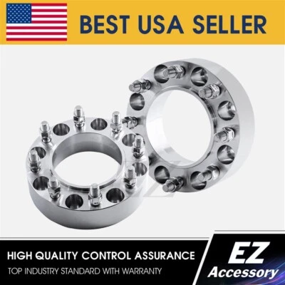 Adaptadores de rueda 8 tacos 8x170 Ford F250 F350 espaciadores centrados en el cubo traseros 14x1,5 tacos Foto 1 de 4