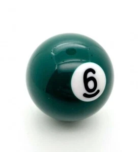 Schaltknauf Billardkugel 6 Ball fur Auto Bus LKW Hebelgriff Schalthebel M8 M10 . - Imagen 1 de 8