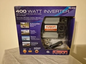 Fusion 400 Watt Power Inverter 12V DC Input Two 115V AC Standard Outlet 5V USB - Picture 1 of 5
