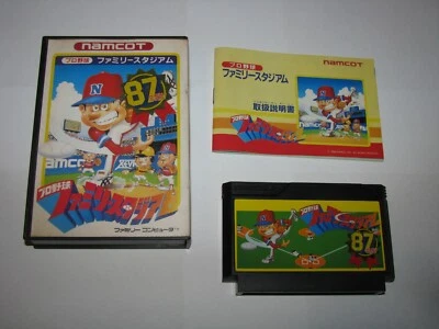 Pro Yakyuu Family Stadium 87 Nendoban Famicom NES Japan boxed + manual US Seller - Image 1 of 4