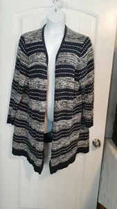 Suéter cárdigan abierto azul y gris Lane Bryant 26/28 - Imagen 1 de 6