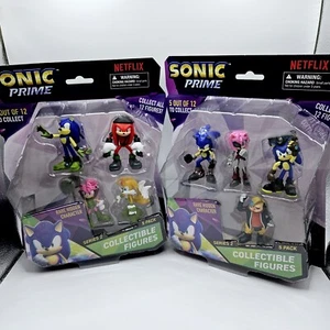 SONIC PRIME COLLECTIBLE FIGURES 5 PACK SERIES 2 - 2 PACKS - 10 FIGURES - RARE - Picture 1 of 3