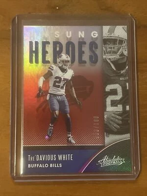2020 Absolute Football Unsung Heroes Tre’Davious White 53/100 Bills NO. UH-TW - Image 1 of 3