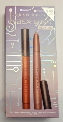 Urban Decay Cyber Shift Cream Eyeshadow Sticks Neutral - HardFall & Pop Off NIB - Image 1 of 3