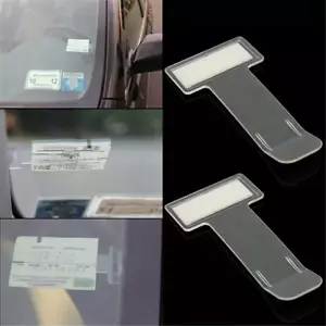 5Pcs Car Parking Ticket Permit Card Ticket Holder Clip Sticker - Picture 1 of 8
