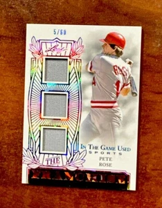 Pete Rose 2024 Hoja en el juego Usado La Franquicia Triple GU Parche/60 - Imagen 1 de 2