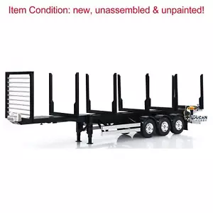1/14 TOUCANRC RC Model 3Axle Timber Truck Pole Tractor Flatbed KIT Semi Trailer - Picture 1 of 18