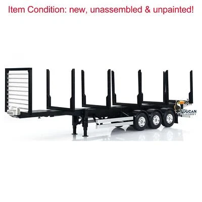 1/14 TOUCANRC RC Model 3Axle Timber Truck Pole Tractor Flatbed KIT Semi Trailer - Image 1 of 4