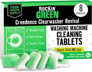 Washing Machine Cleaning Tablets (8 Pieces) -Deodorazing for a 4 Month Supply - - Picture 1 of 11