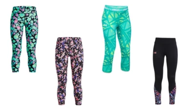 New Girls (7-20) Under Armour HeatGear Printed Leggings Pick Size MSRP:$35.00 - Image 1 of 2
