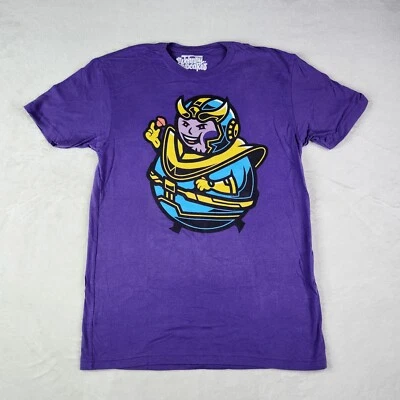 JOHNNY CUPCAKES Avengers Thanos T-Shirt Mens Size Medium Purple Graphic Tee New - Image 1 of 4