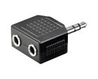 SpeaKa Professional SP-1300384 Audio/Phono/Stereo Y-Adapter 3.5mm Klinke NEU