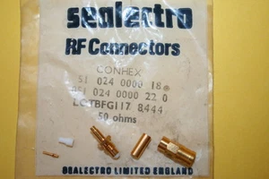SEALECTRO 051-024-0000-22-0 50 OHM SMB STECKER FÜR RG174, 179 ETC KABEL (x1) fd7L44 - Bild 1 von 1