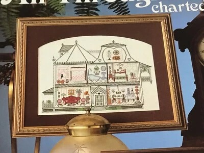 All Through The House Cross Stitch Patterns Victorian/Early American Rooms - Image 1 of 4