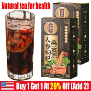 1-3X Men's Tea Ginseng Tea Wolfberry Tea Mulberry Maca Tea Liver-Protecting Tea - Picture 1 of 14