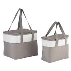 Home Pack of 2 Grey Cool Bags - 8.5L / 26L - Shopping Camping Picnic