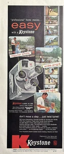 1956 Keystone Camera Olympic K-38 Home Movies Triple Lens Turret VTG Print Ad - Picture 1 of 1